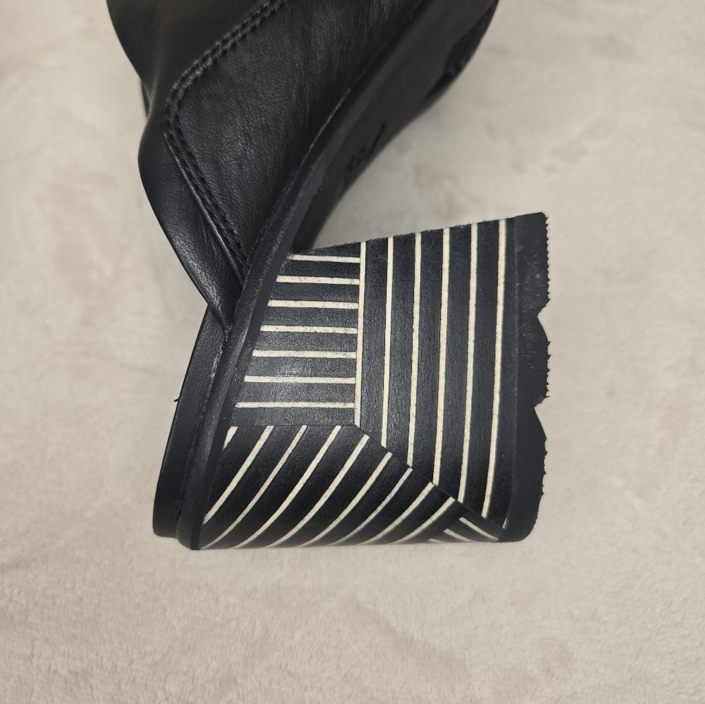 Sorel Nadia Mule Sandal Black/White Size 9 - Picture 10 of 12
